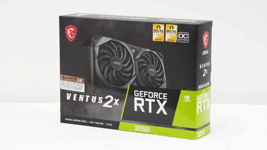 MSIからTORX FAN 3.0を採用したRTX3050搭載グラフィックスカード