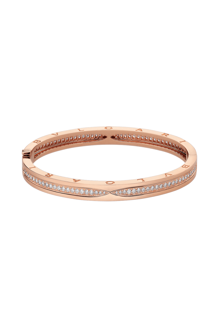 Rose gold B.zero1 Bracelet with 1.27 ct Diamonds | Bvlgari