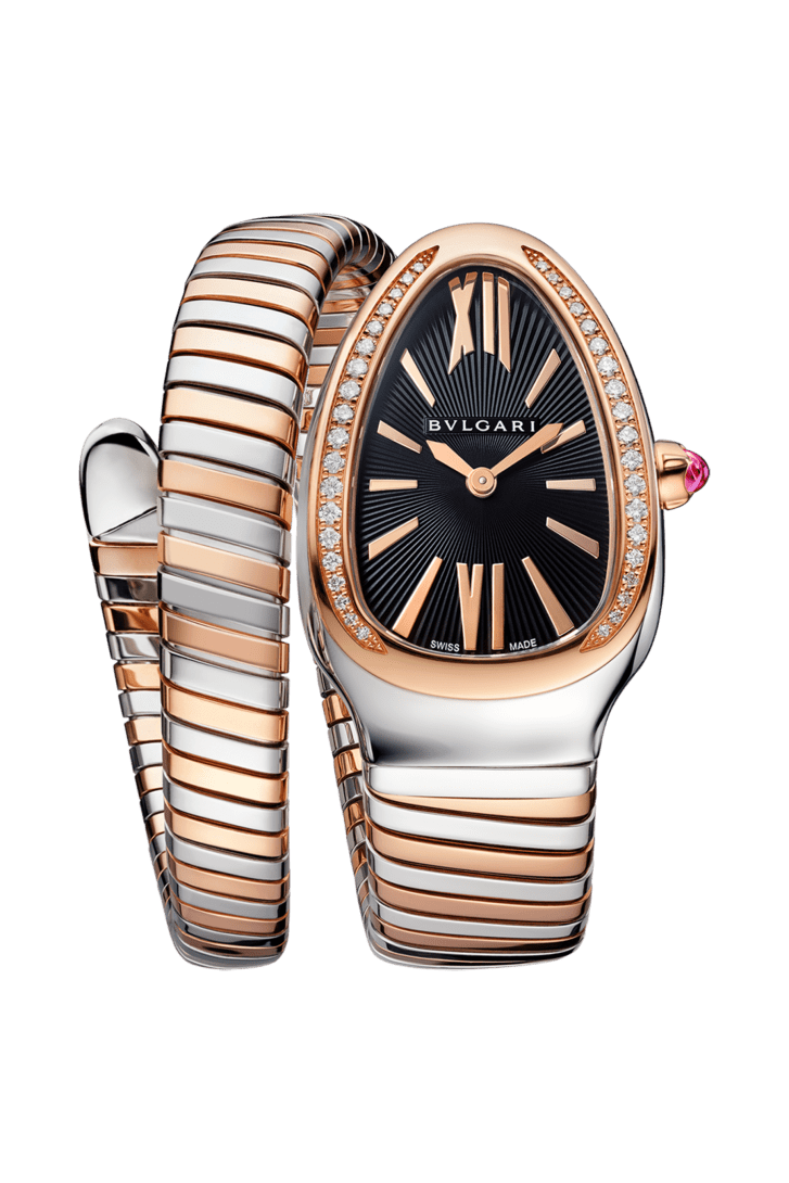 Serpenti Tubogas Steel, Rose Gold Watch 102098 | Bvlgari Multi