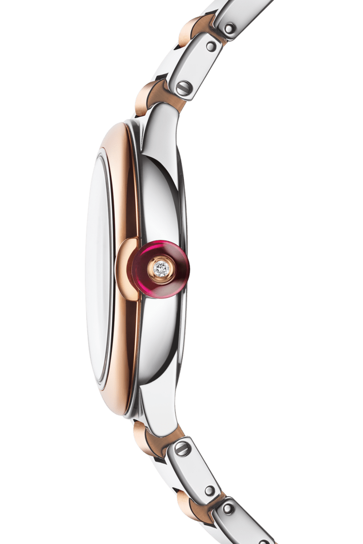 ローズゴールドとスティール ルチェア ウォッチ ホワイト に