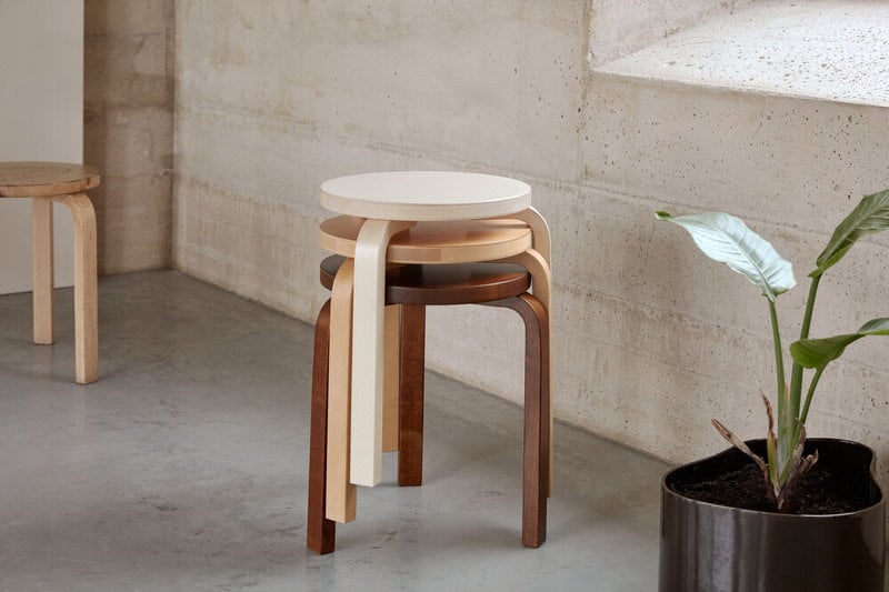 Artek Aalto stool 60, walnut | Finnish Design Shop