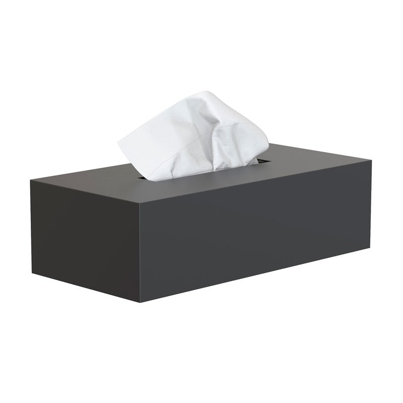 Frost Nova2 tissue box, black | Finnish Design Shop