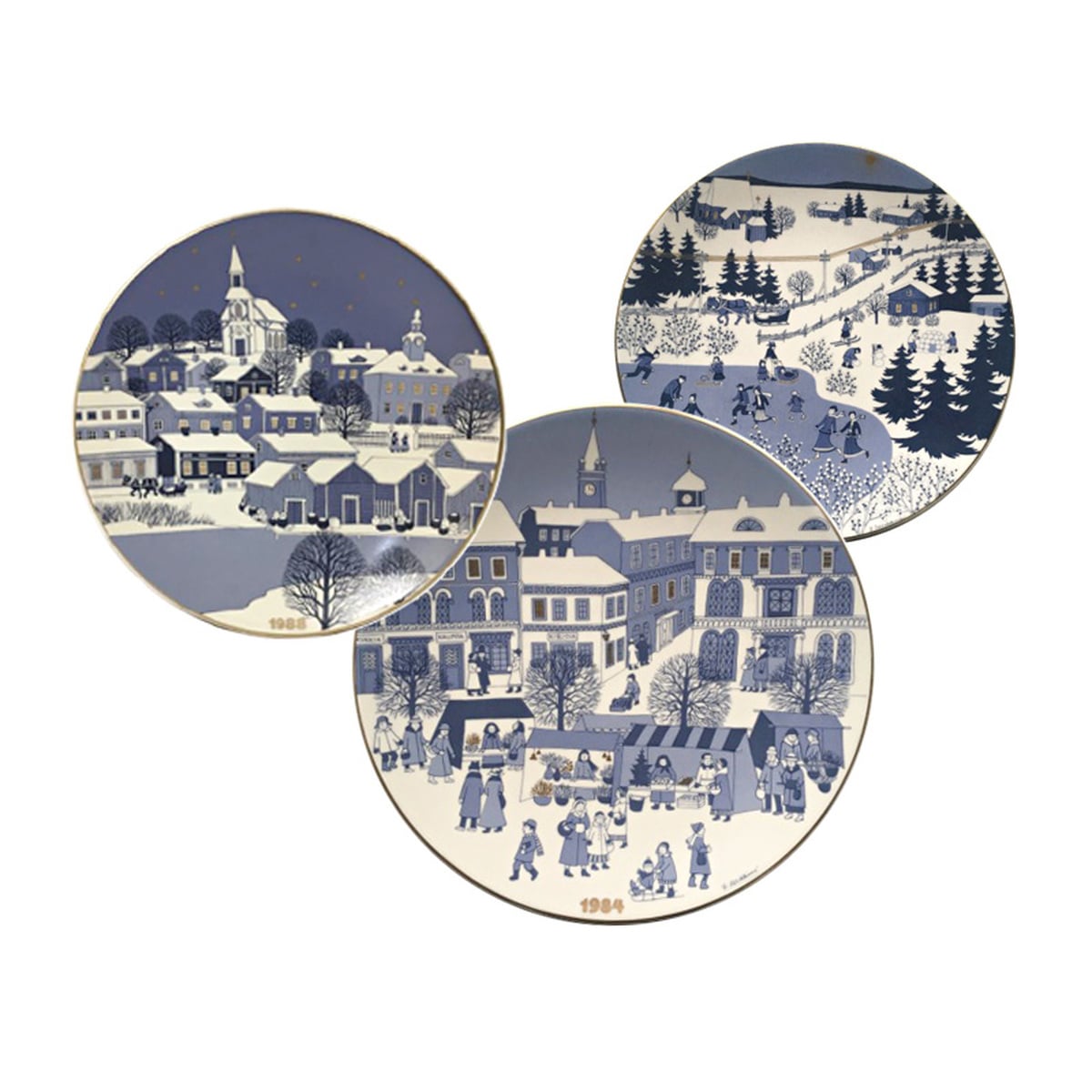 Arabia Christmas plate 1978-1989 | Pre-used design | Franckly