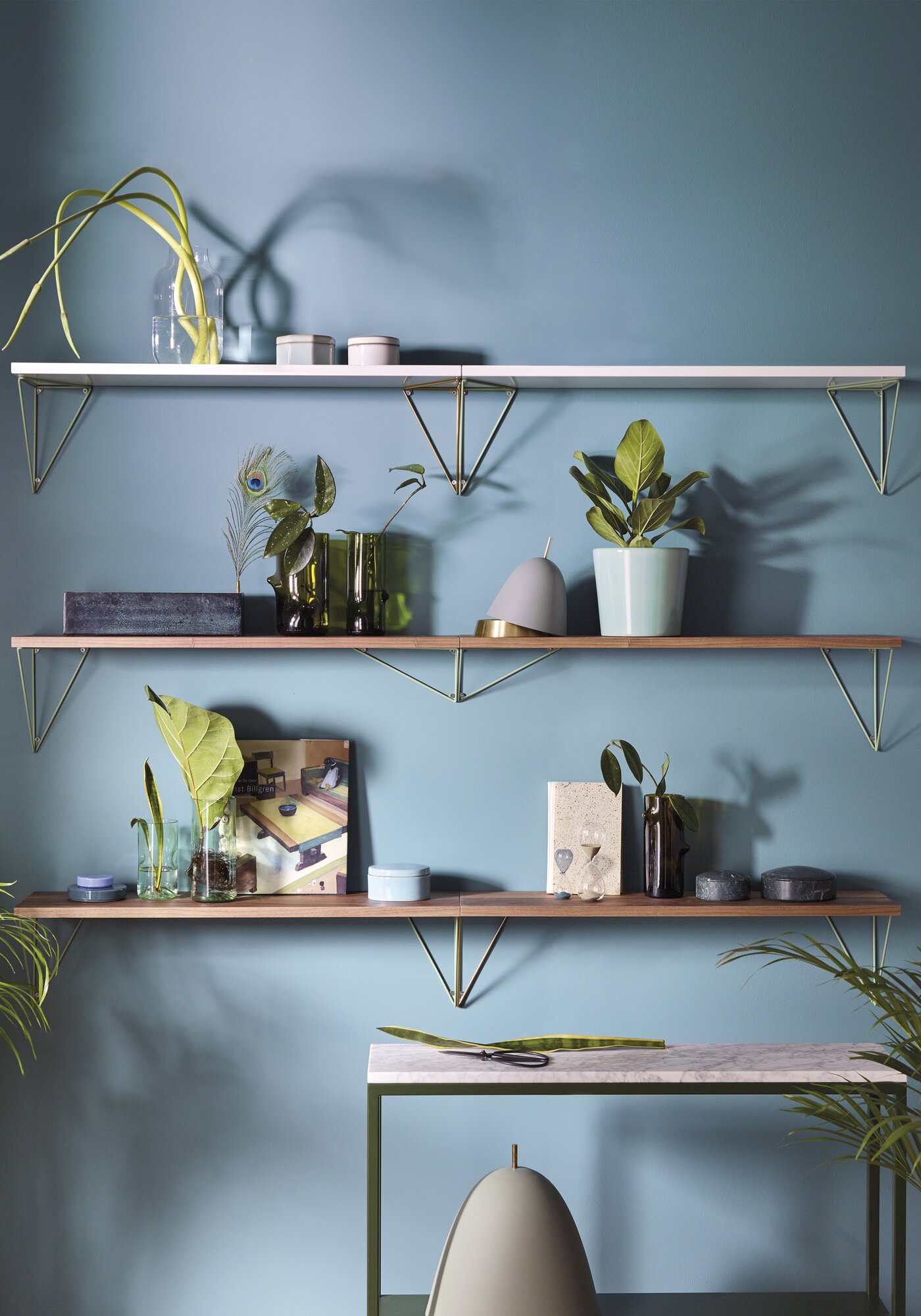 Maze Pythagoras shelf, 80 x 20 cm, walnut | Finnish Design Shop