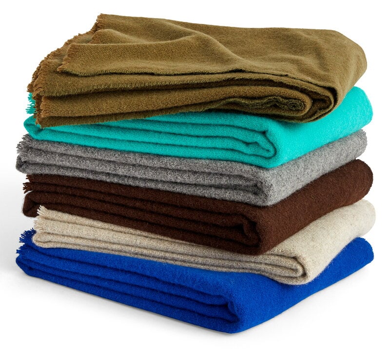 HAY Mono blanket, 130 x 180 cm, aqua green | Finnish Design Shop