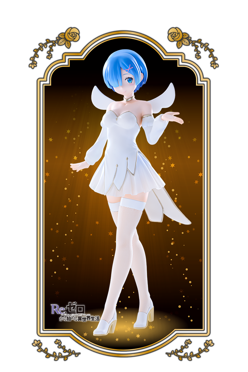 BiCute Pure Figure: Rem (Little Wings Ver.) (2nd Hand) [FuRyu