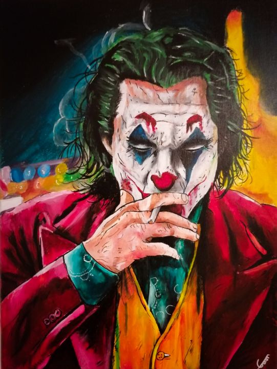 The Joker- Joaquin Phoenix, 絵画 Santiago Gaviriaによって | ArtMajeur