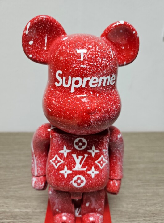 Louis Vuitton X Suprime Bear, Sculpture by Luana Muntoni (MunLu