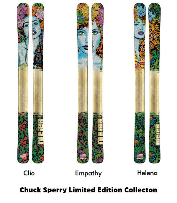 Clio Custom Ski by artist Chuck Sperry | Worldwide Shipping