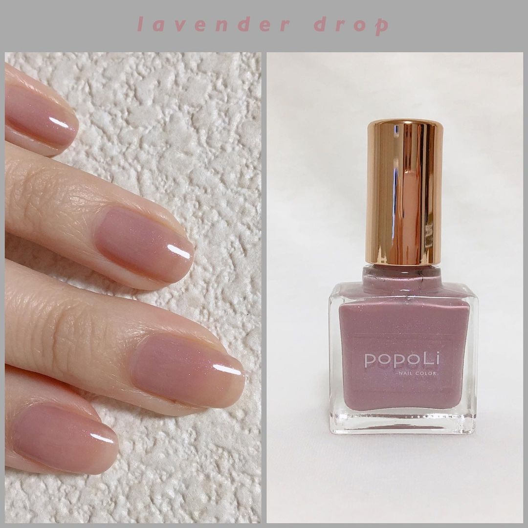 popoLi』の絶妙にシンプルなネイルカラーなら、オフィスで手元美人が