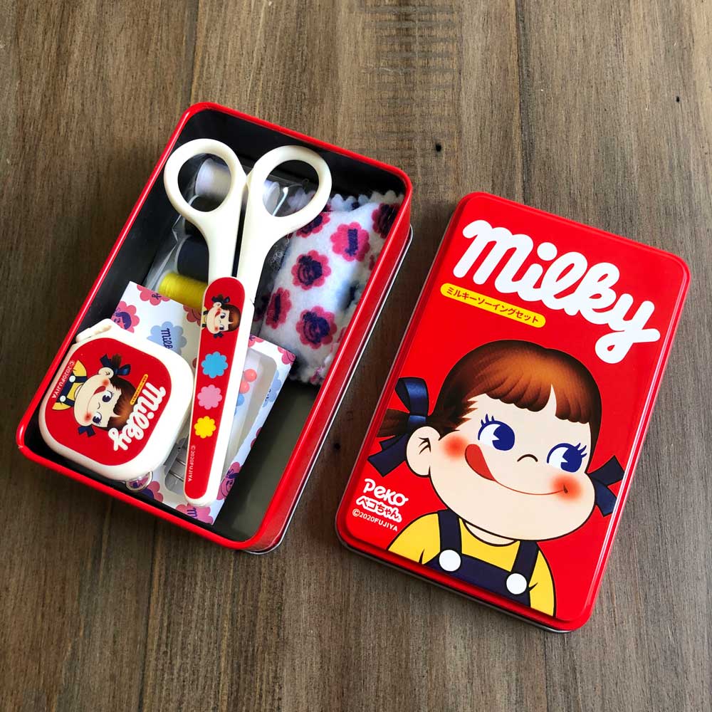ミルキー ペコちゃん ソーイングセット 缶入り milky SS-1805 | 道具
