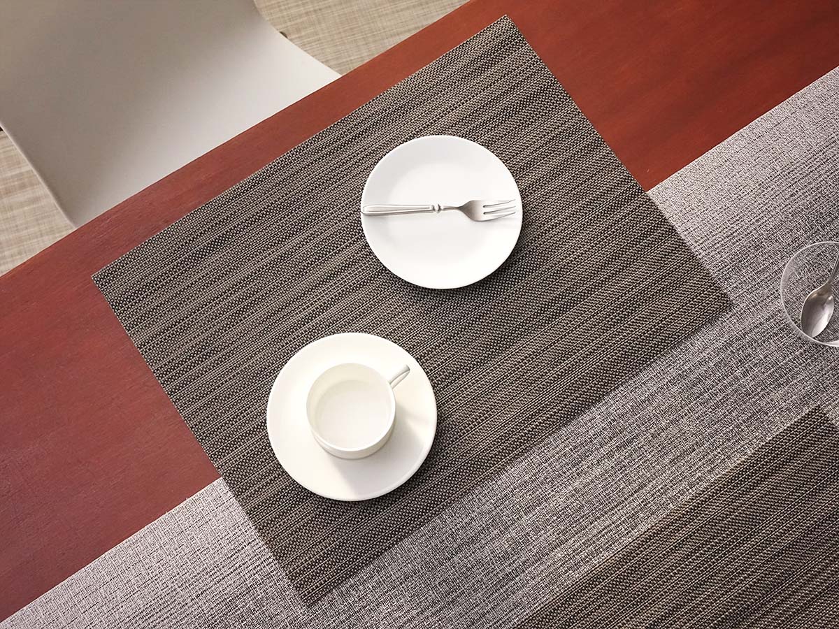 チルウィッチ ランチョンマット ミニバスケットウィーブ｜グレイ色