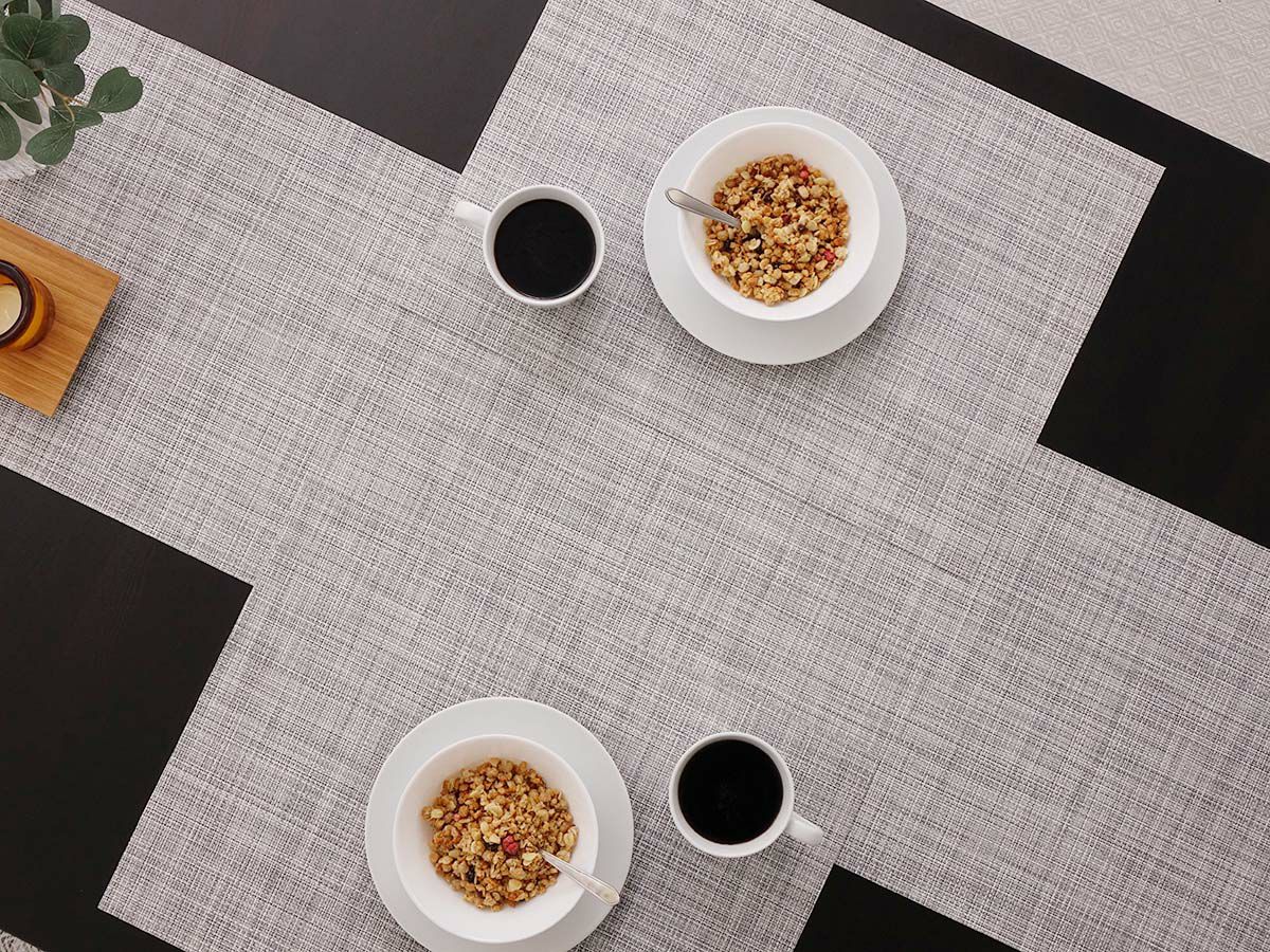 チルウィッチ ランチョンマット ミニバスケットウィーブ｜ライトグレー