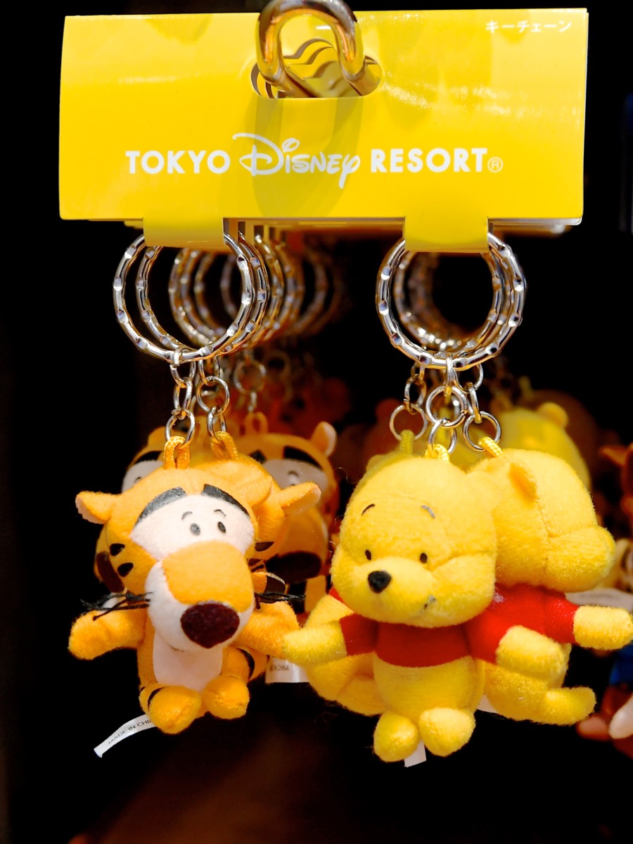 仲良しコンビのぬいぐるみ！東京ディズニーランド ペアキーチェーン -