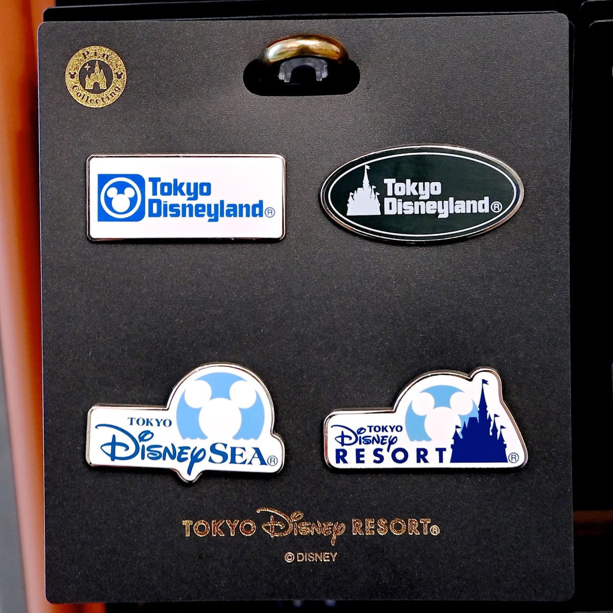 パークロゴデザイン4種！東京ディズニーリゾート ピンバッジセット -