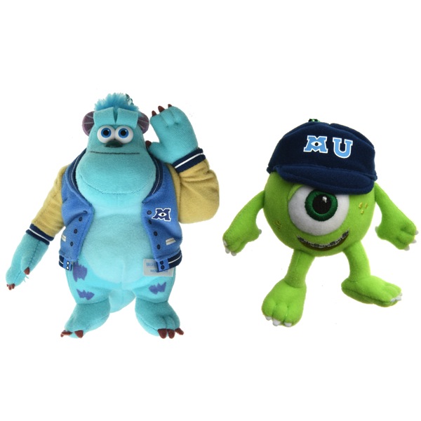 モンスターズユニバーシティ初登場☆サリー&マイクぬいぐるみストラップ -