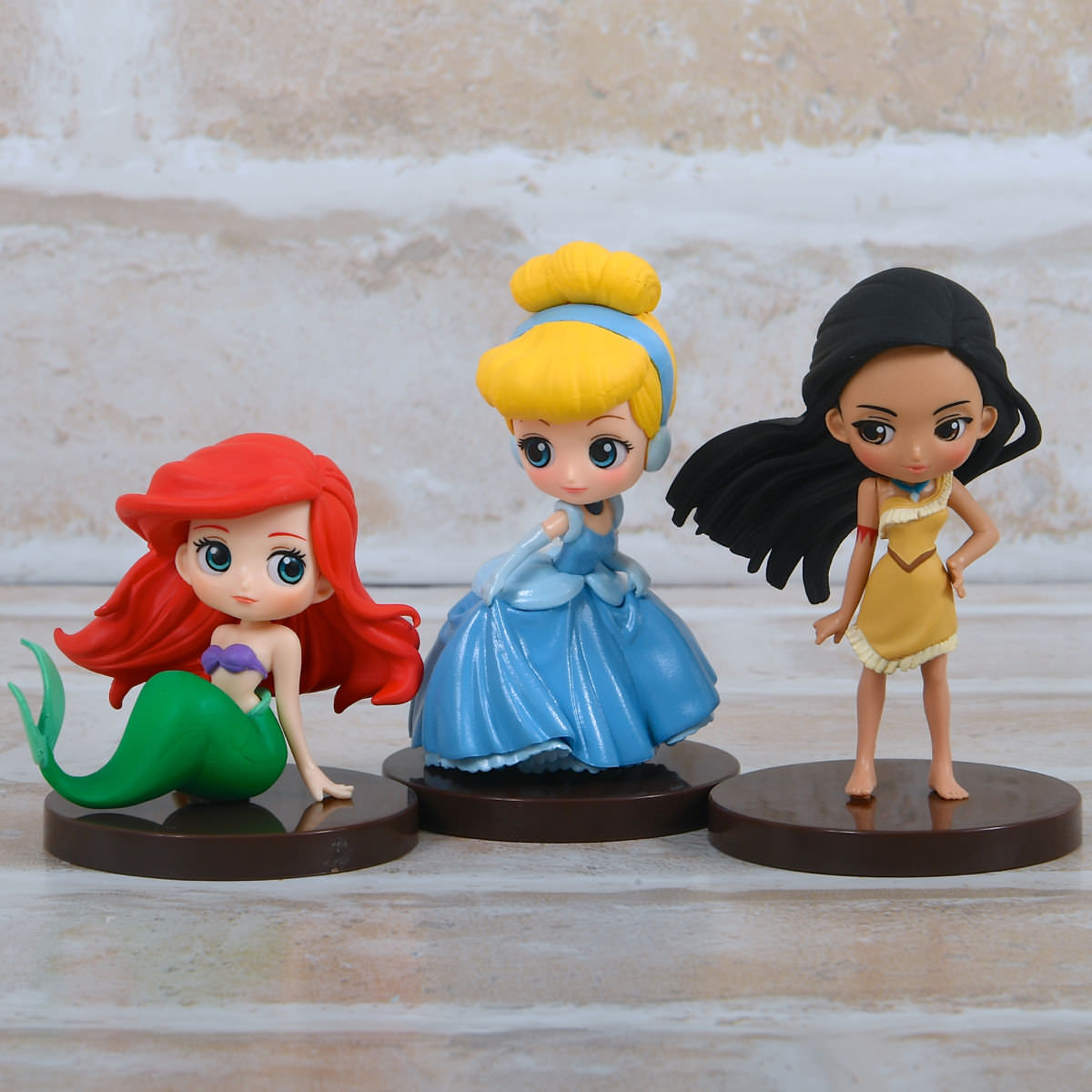 アリエル・シンデレラ・ポカホンタス！バンプレスト「Q posket Disney