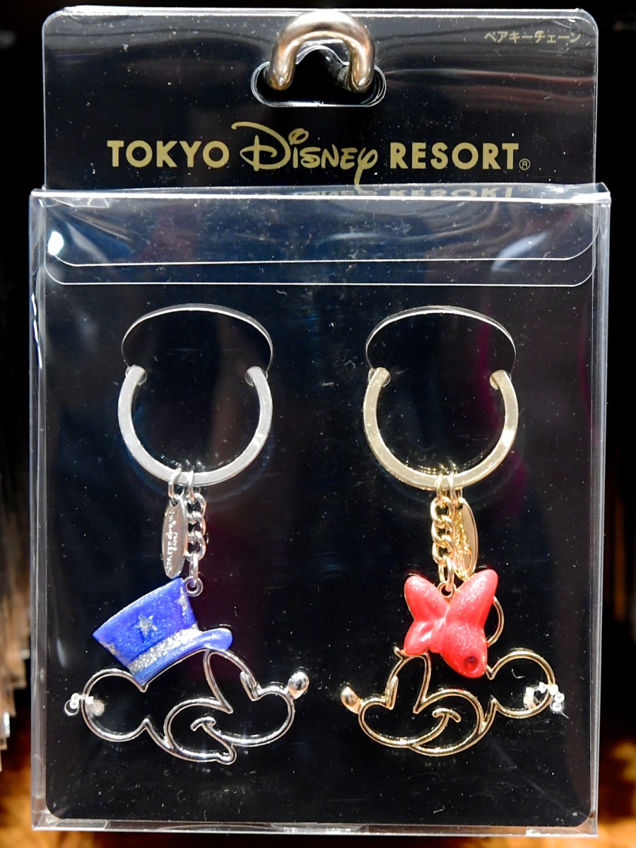 ミッキー＆ミニー3種！東京ディズニーランド ペアキーチェーンセット -