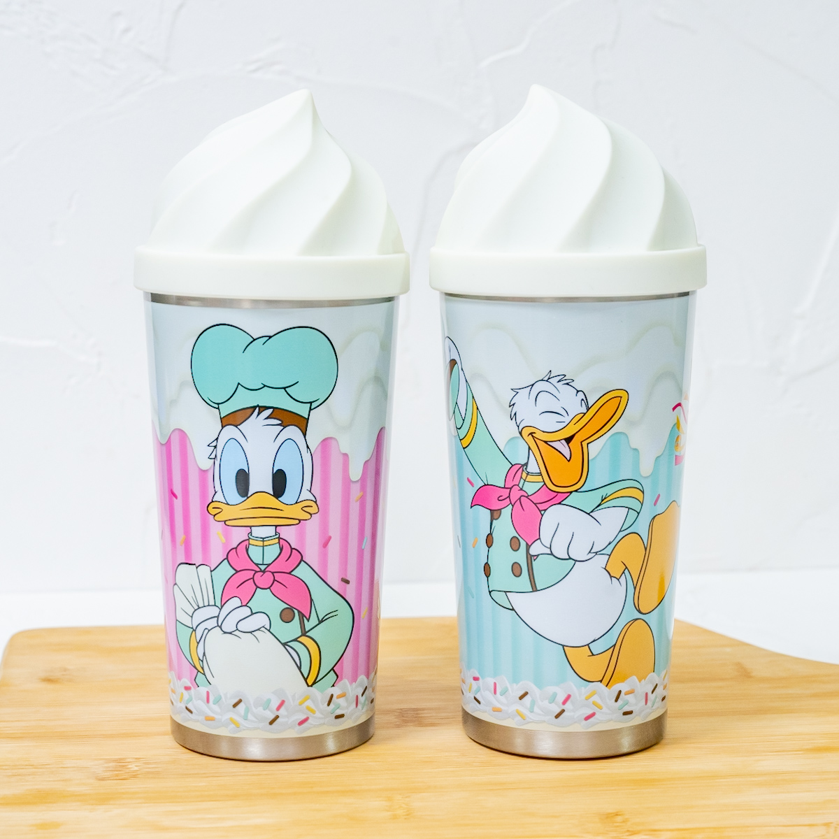 ドナルドダック＆チップ＆デール プラチナムザッカ蓋付タンブラー