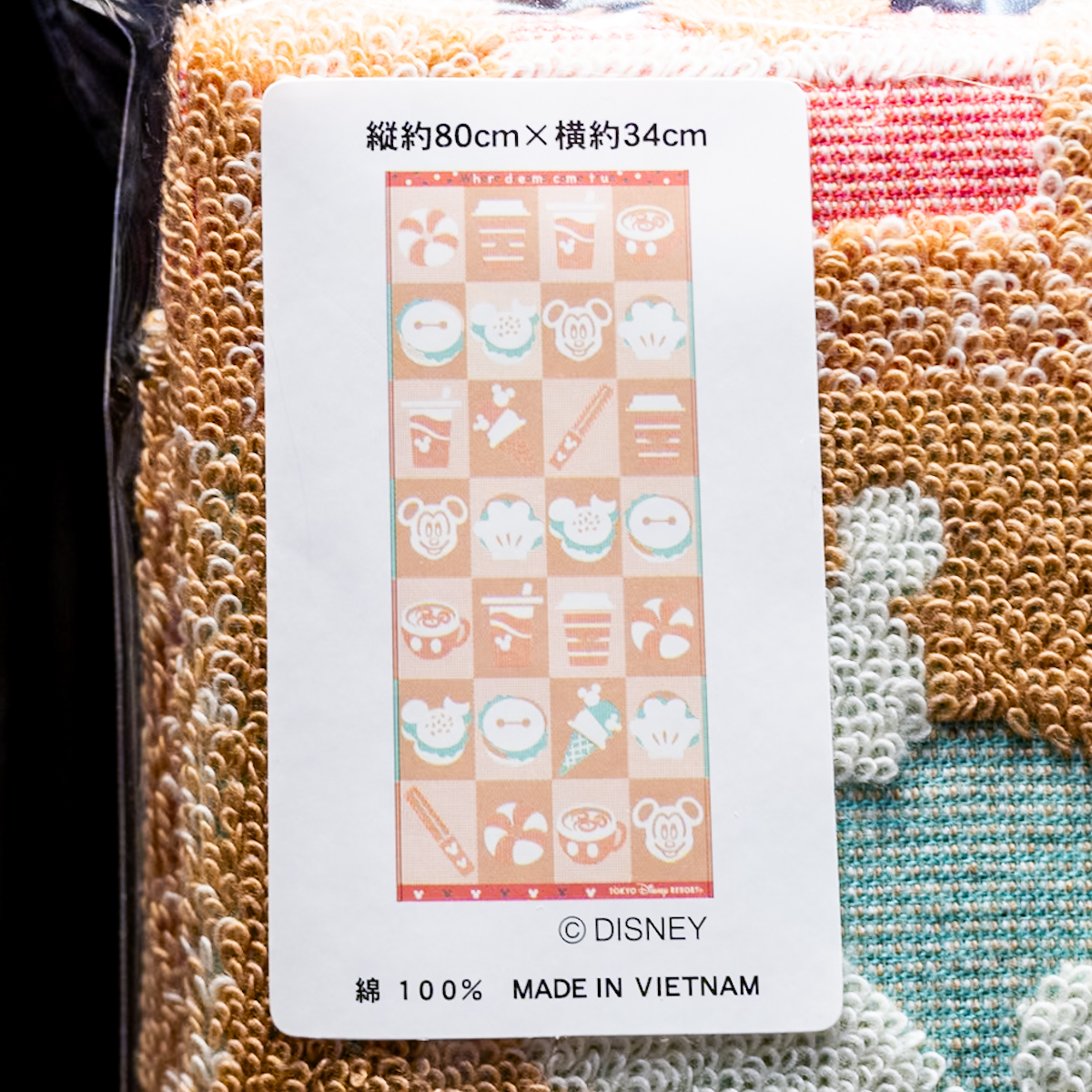 パークアイコンデザイン！東京ディズニーリゾート フェイスタオル -