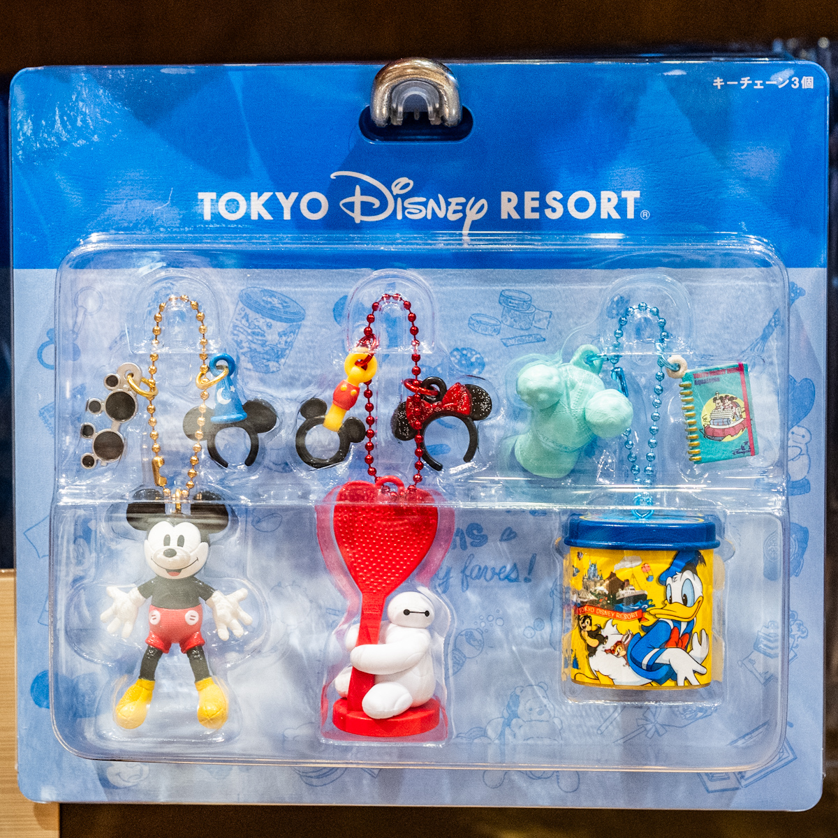 パークグッズデザイン！東京ディズニーランド キーチェーン3個セット -