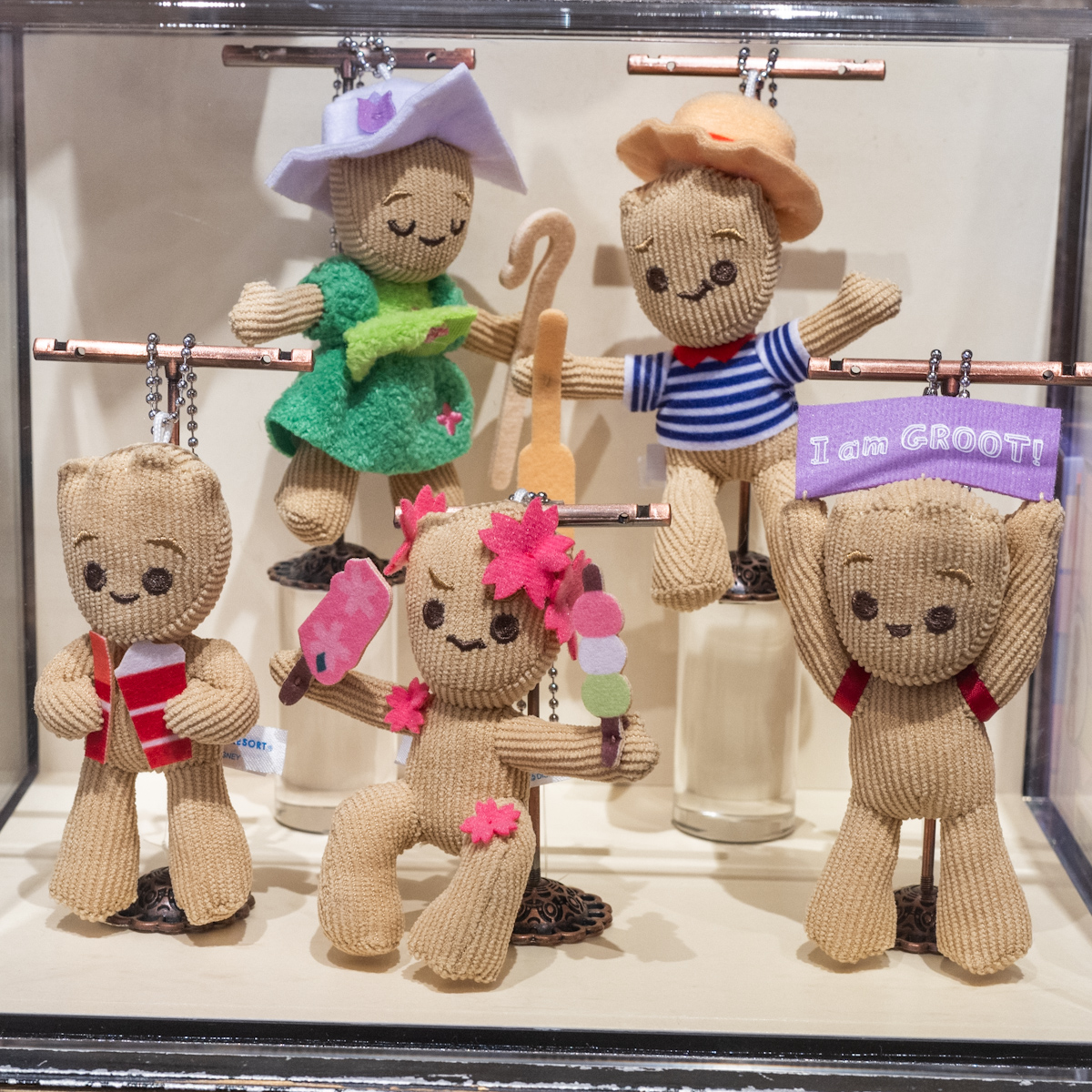 世界各地を旅しながらパークも楽しんでいるようなグルートのデザインが