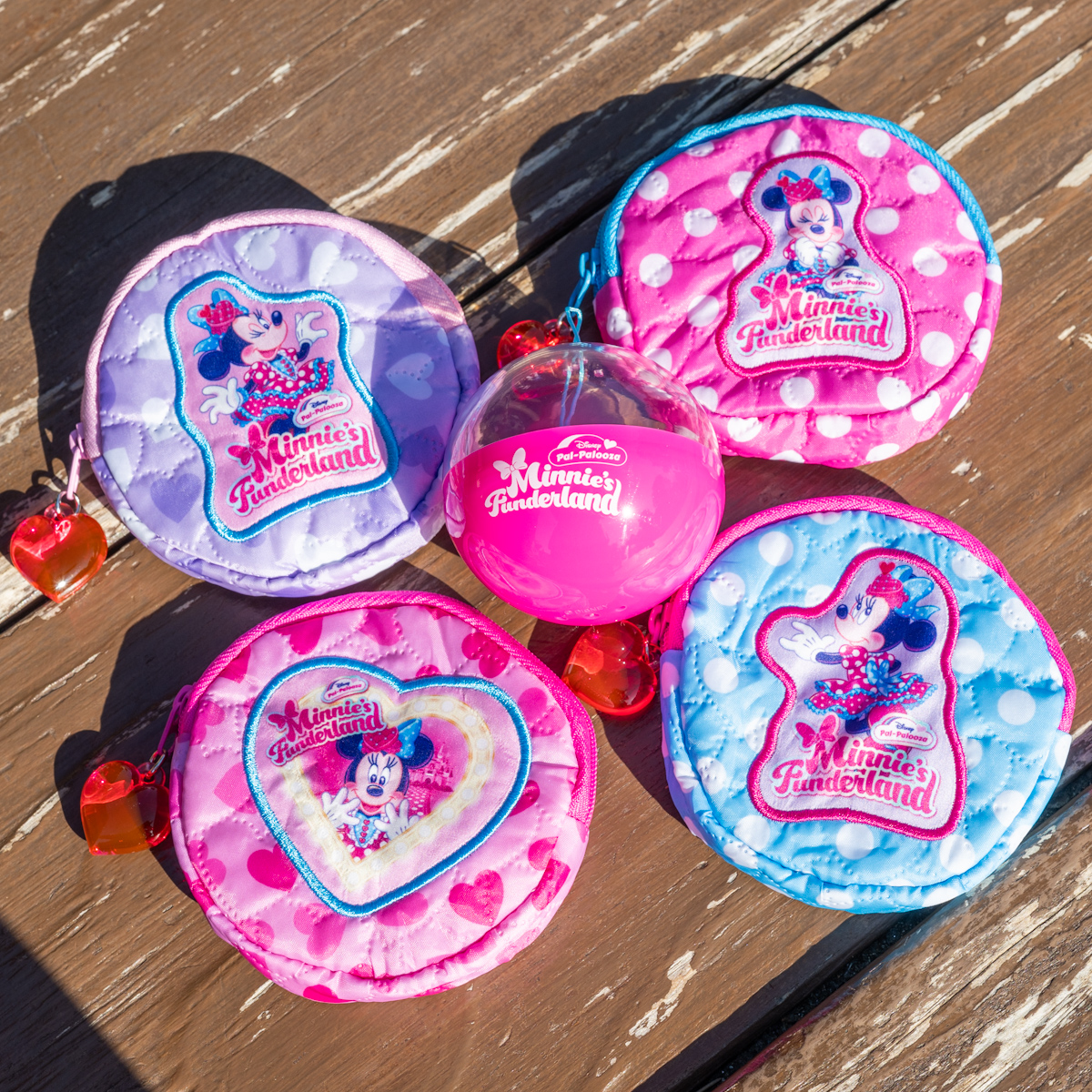 ハートやドットのミニポーチ全4種！東京ディズニーランド「ディズニー