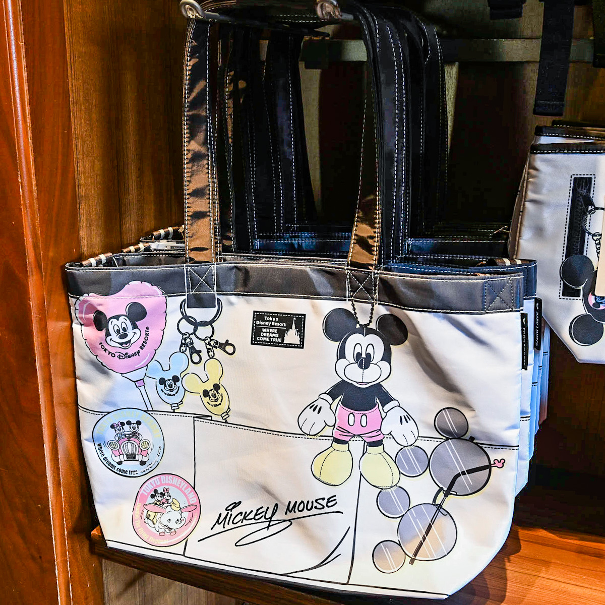 だまし絵デザイン！東京ディズニーランド リュックサック・トート