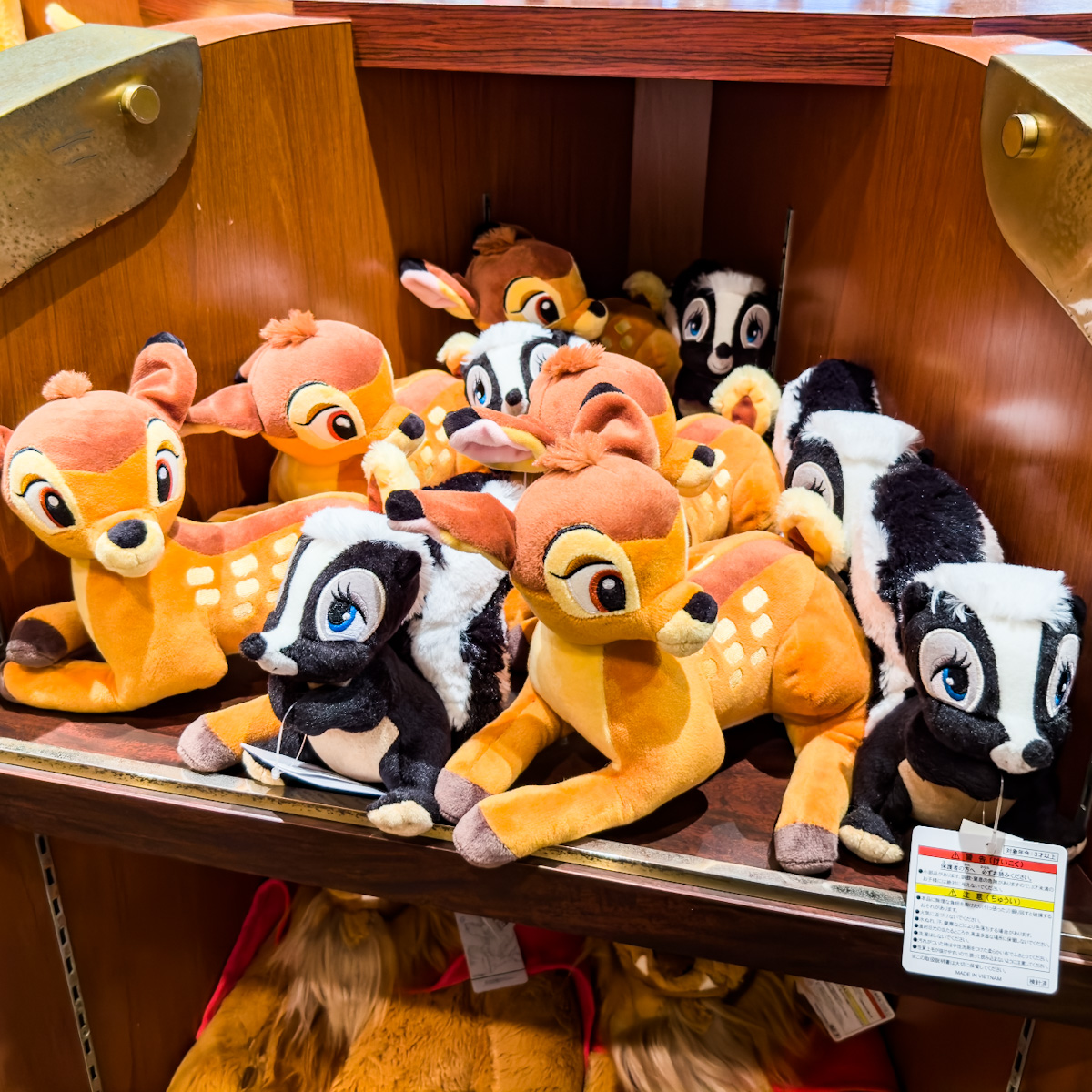 バンビ＆フラワー！東京ディズニーランド『バンビ』ぬいぐるみセット -