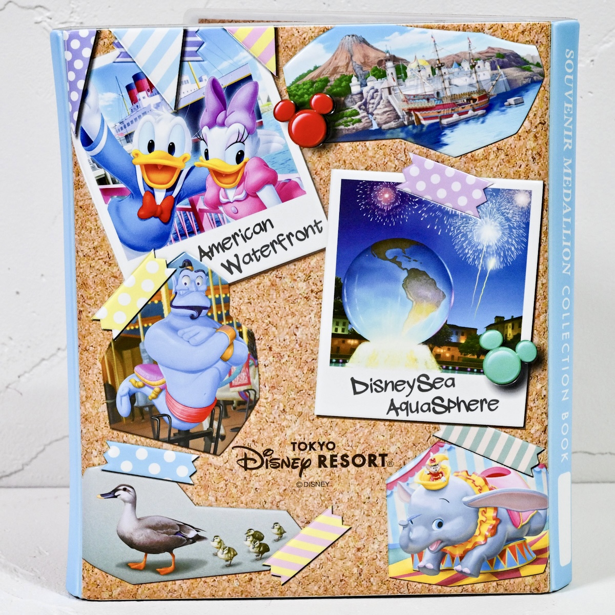 スクラップブック風デザイン！東京ディズニーランド スーベニアメダル