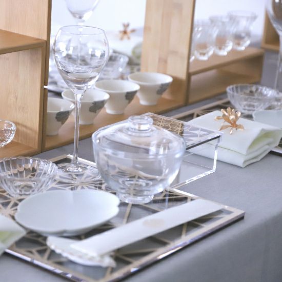 ガラス製 蓋つきスープボウル小煮物碗 11.6cm｜M苦楽園｜おしゃれな