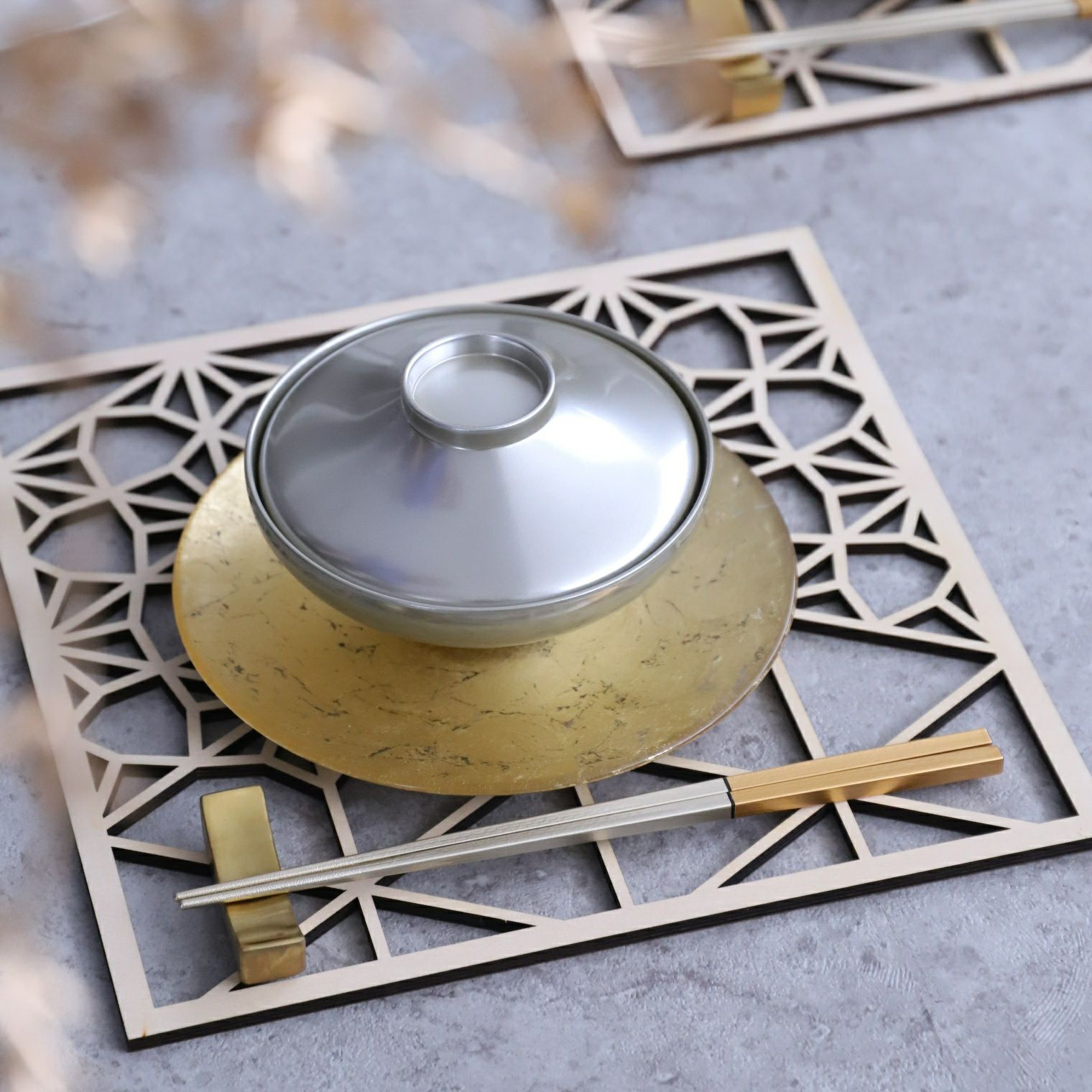 ガラス製金箔プレート皿オーブ｜大人おしゃれな食器やお皿の通販専門店