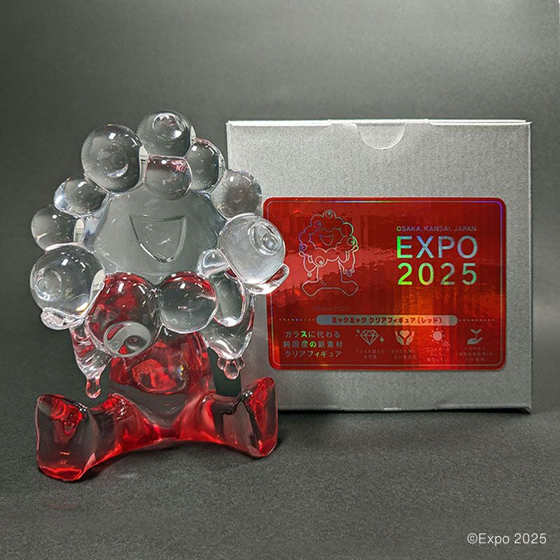 EXPO2025 ミャクミャク クリアフィギュア / レッド | EXPO2025