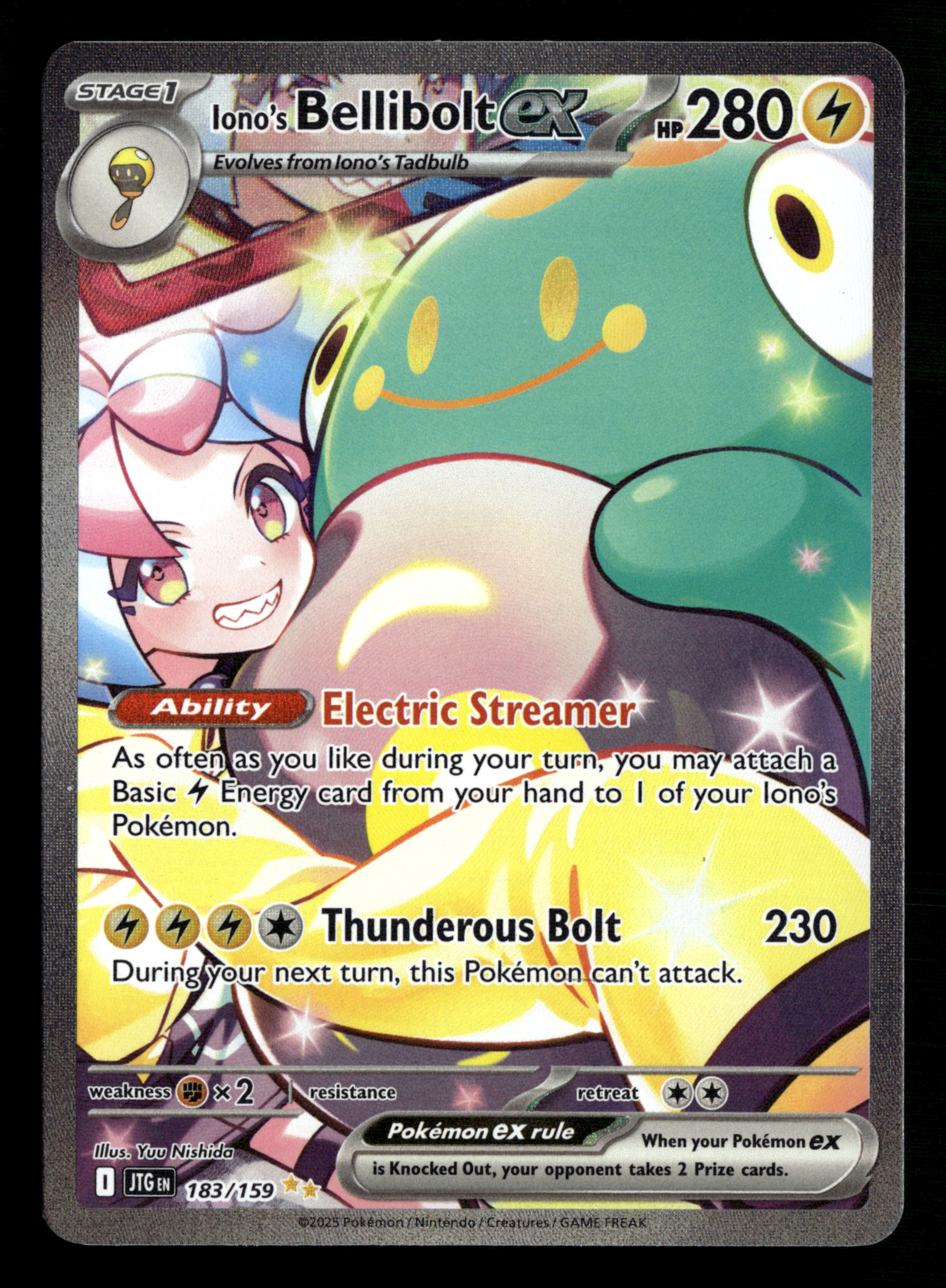 2025 Pokemon SV Journey Together 183/159 Iono's Bellibolt ex Special I