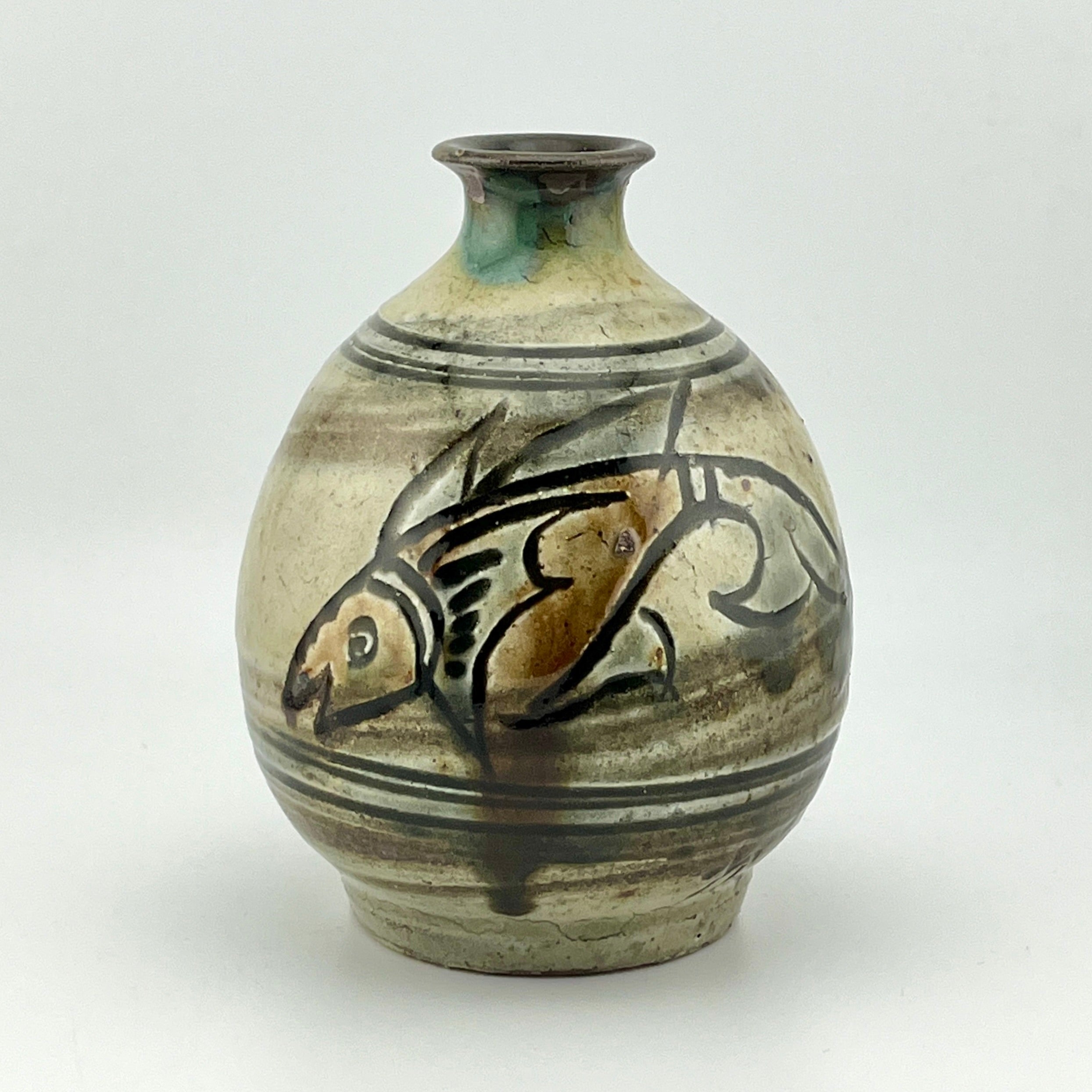 金城次郎 魚文5寸マカイ 笑魚 壺屋焼 やちむん 沖縄 民藝 金城次郎 魚