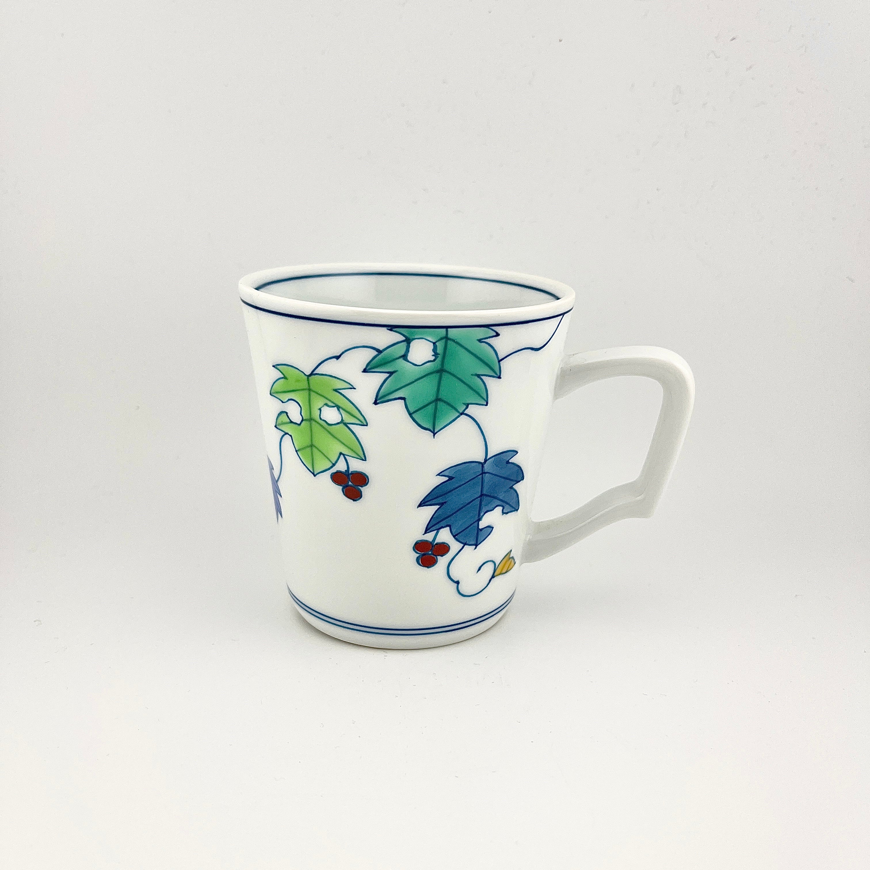 舘林喜助 染付葡萄絵 花瓶 舘林喜助 染付葡萄絵 花瓶 舘林喜助 染付