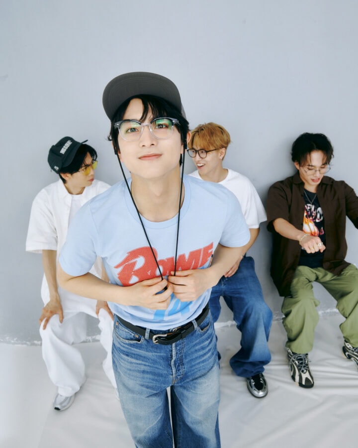 超特急①】リョウガ＆タカシ＆マサヒロ＆ハルのTシャツ×メガネSNAP