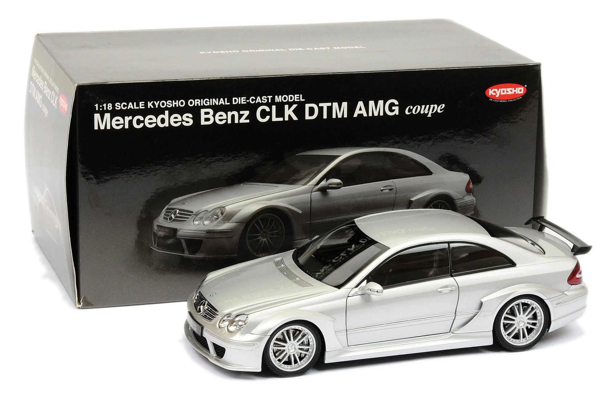 Kyosho 1:18 Mercedes Benz CLK DTM AMG Coupe - silver – MiniAuto