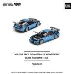 Pre-Order) PopRace Mazda RX7 RE-AMEMIYA Widebody Blue Chrome