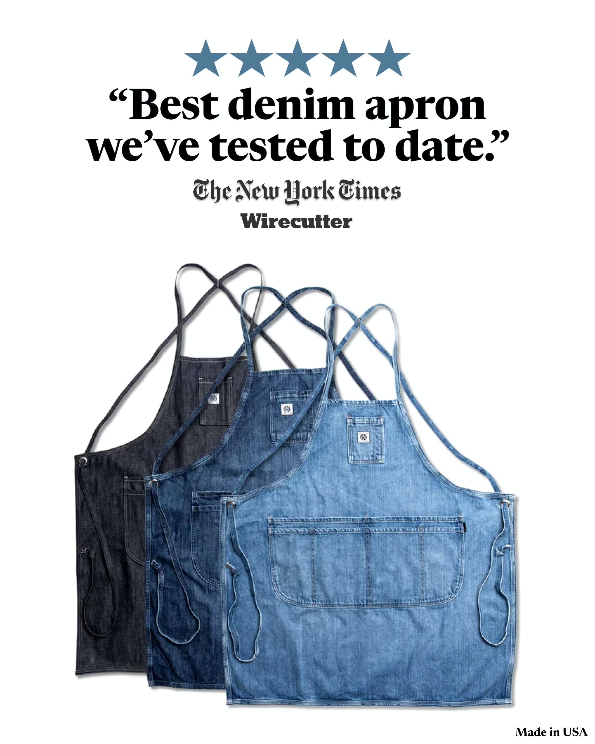 The Denim Classic Apron | Mi Cocina – MI COCINA / UBI-IND