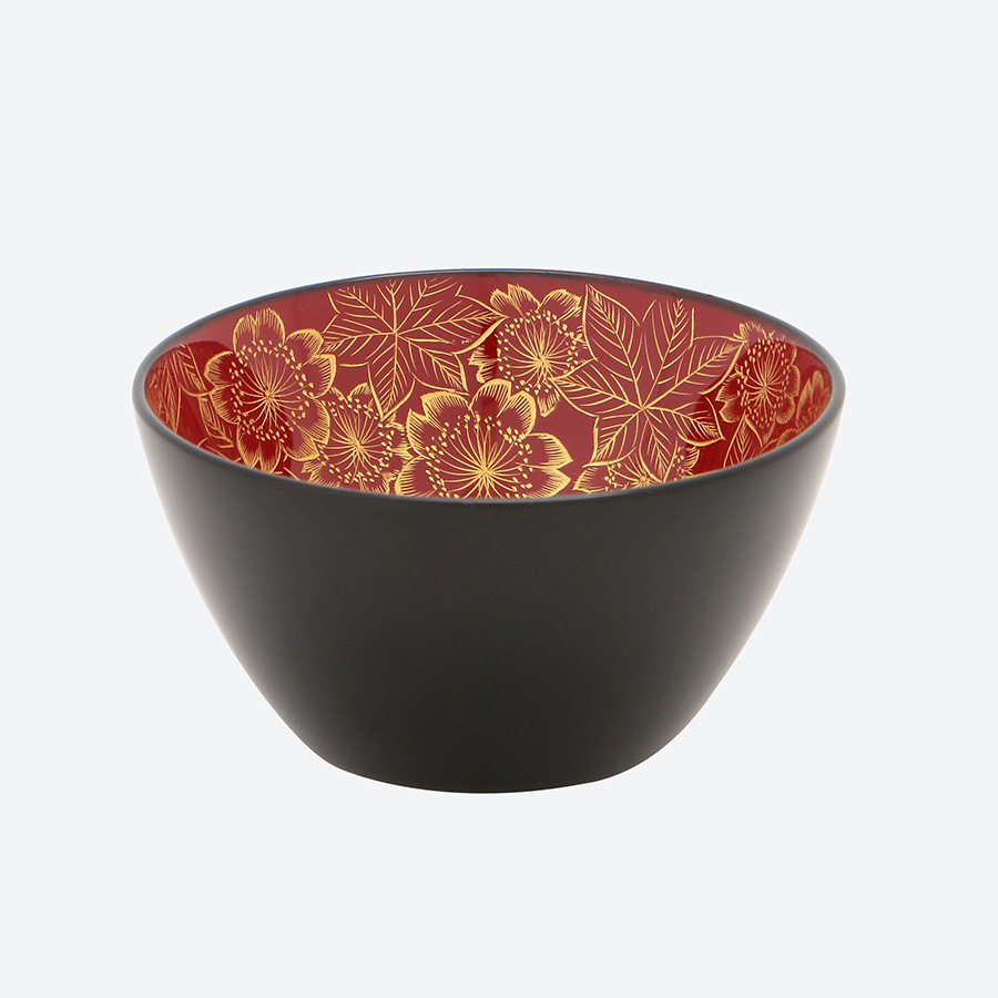 漆器 輪島塗 稻忠 盆 新品 赤 黒2枚セット 【公式通販】