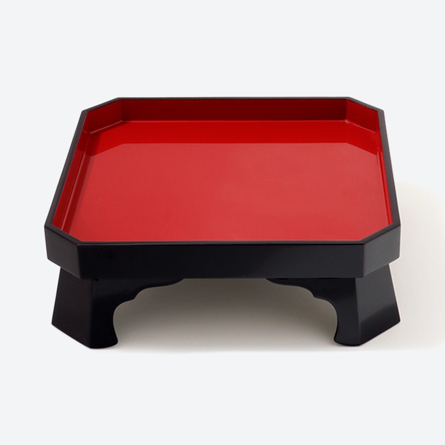 中島忠平漆器店＞お食い初め膳 女の子用（黒内朱） | 石川県輪島市