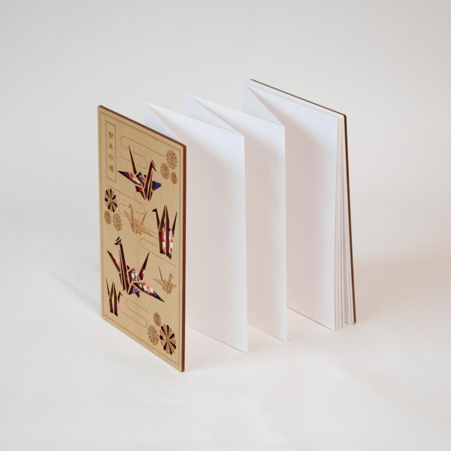CRU-CIAL＞木の表紙の御朱印帳「千代鶴」と選べるバンド セット | 東京
