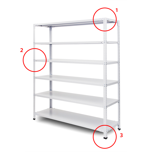 100Kg/段組立簡単タイプのスチールラック（スチール 棚）一覧ページ