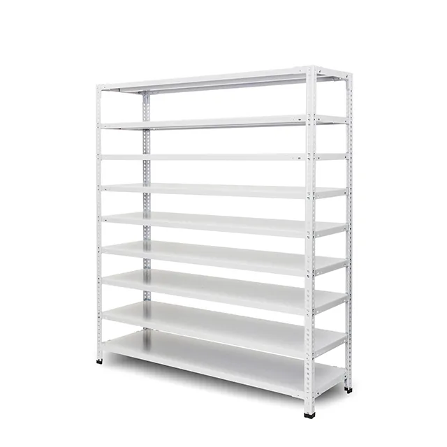 100kg/段 組立簡単らくらくラック 高さ1800 x 棚板9枚（有効8段）x