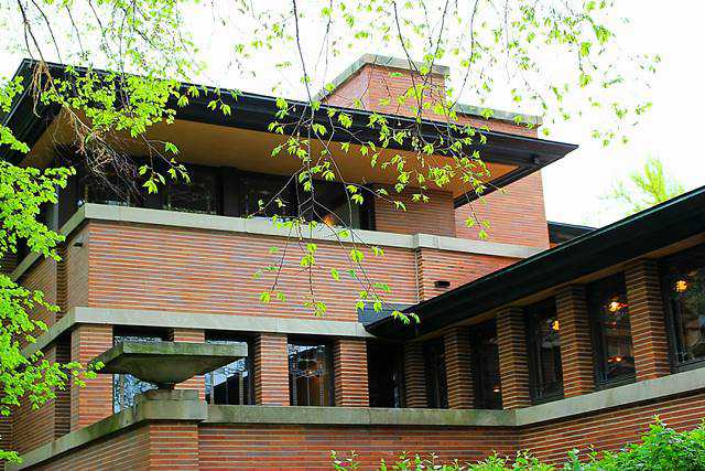 ロビー邸 フランクロイドライト シカゴ傑作建築 プレーリースタイルの