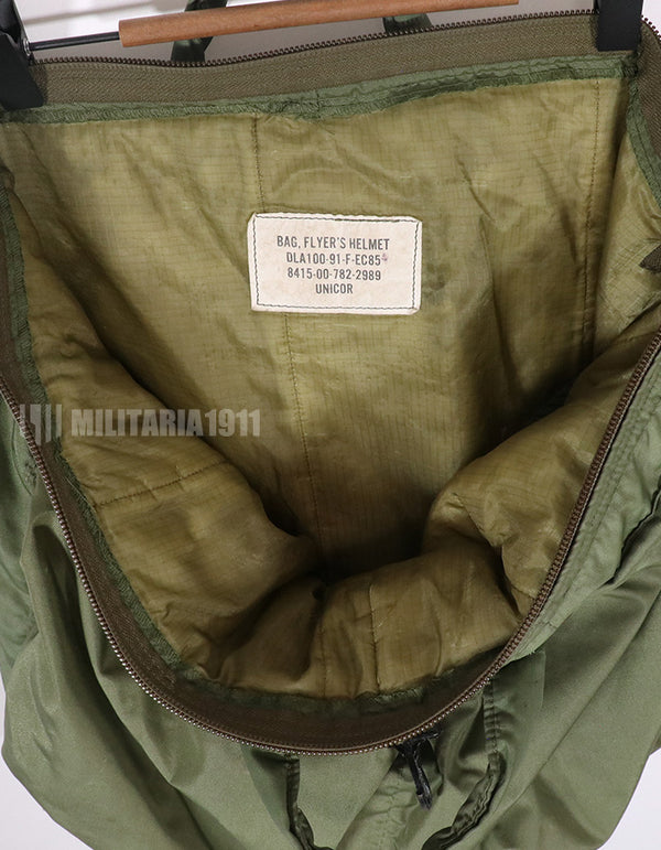 実物 米軍放出品 91年製 ヘルメットバッグ 汚れあり 中古品