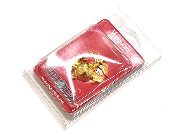 米軍実物 USMC 海兵隊 エンブレム インシグニア ピンバッジ 金