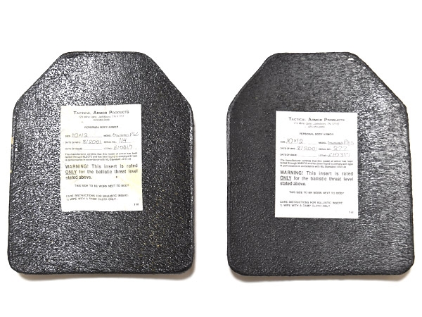 米軍実物 TACTICAL ARMOR PRODUCTS SAPI プレート 防弾 2枚セット
