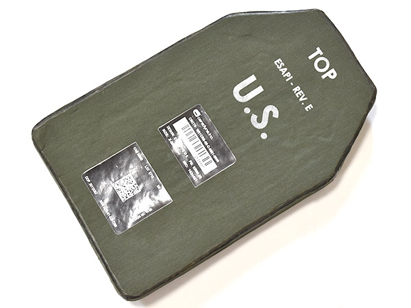 希少！米軍実物 Ceradyne E-SAPI TYPE VI 防弾 プレート XS 1枚 7.62mm